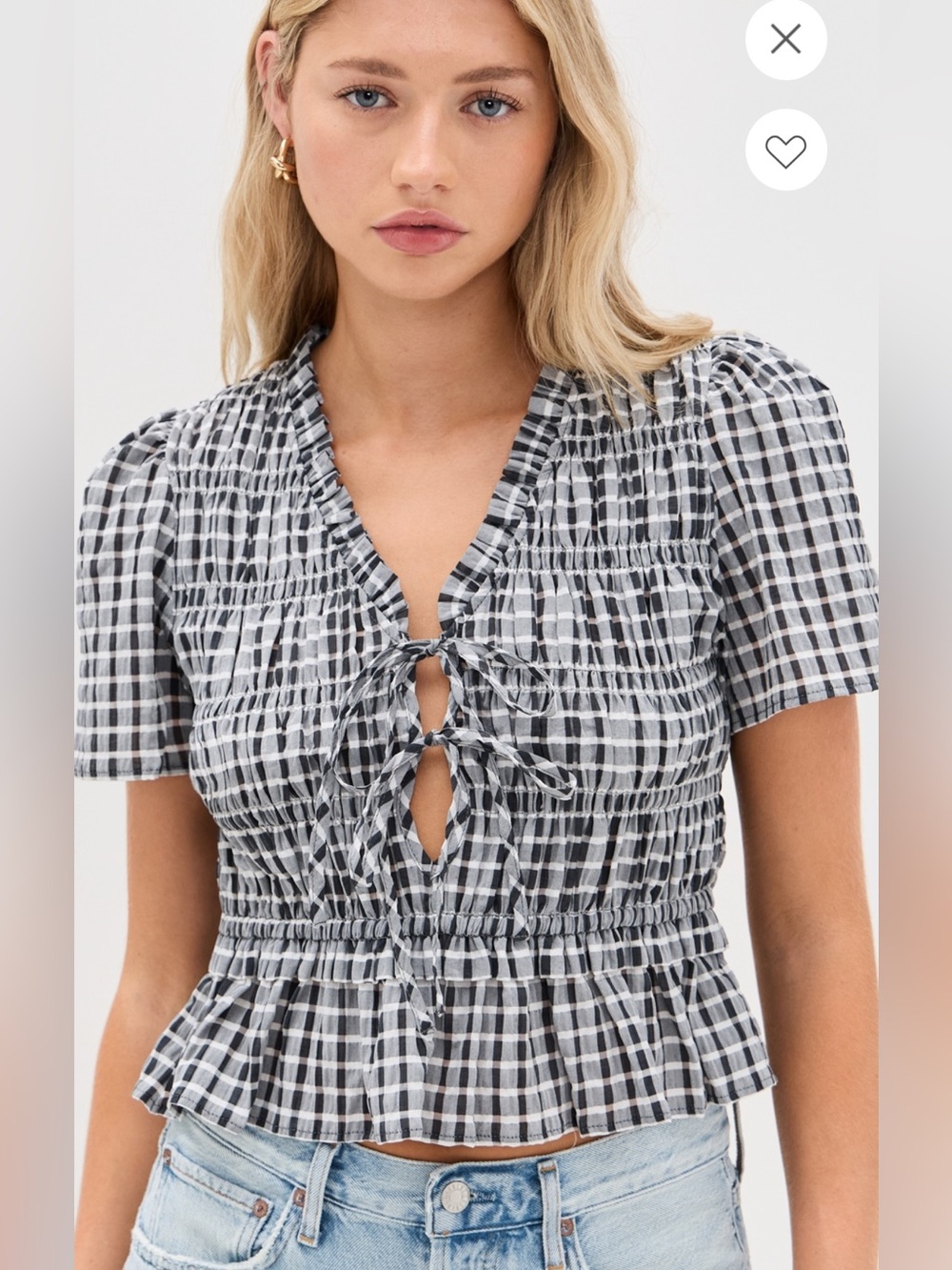 Rails Portia Seersucker Top